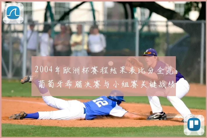 2004年欧洲杯赛程结果表比分全览 葡萄牙希腊决赛与小组赛关键战绩汇总